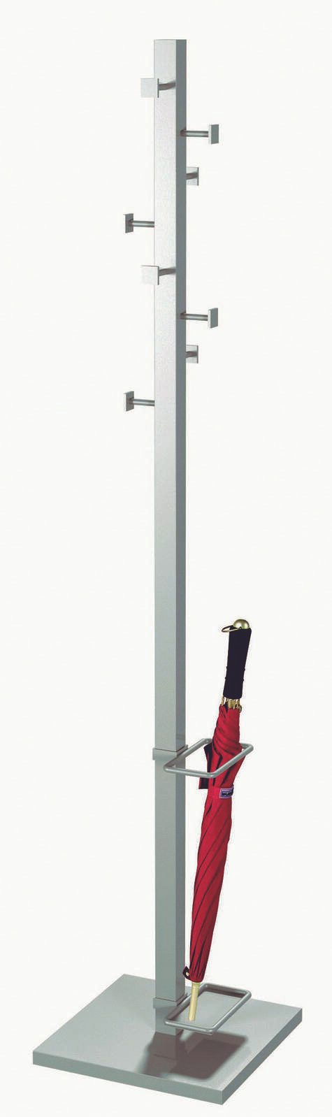 Kerkmann Kleiderständer Slim Line alusilber 31,0 x 175,0 cm 8 Haken