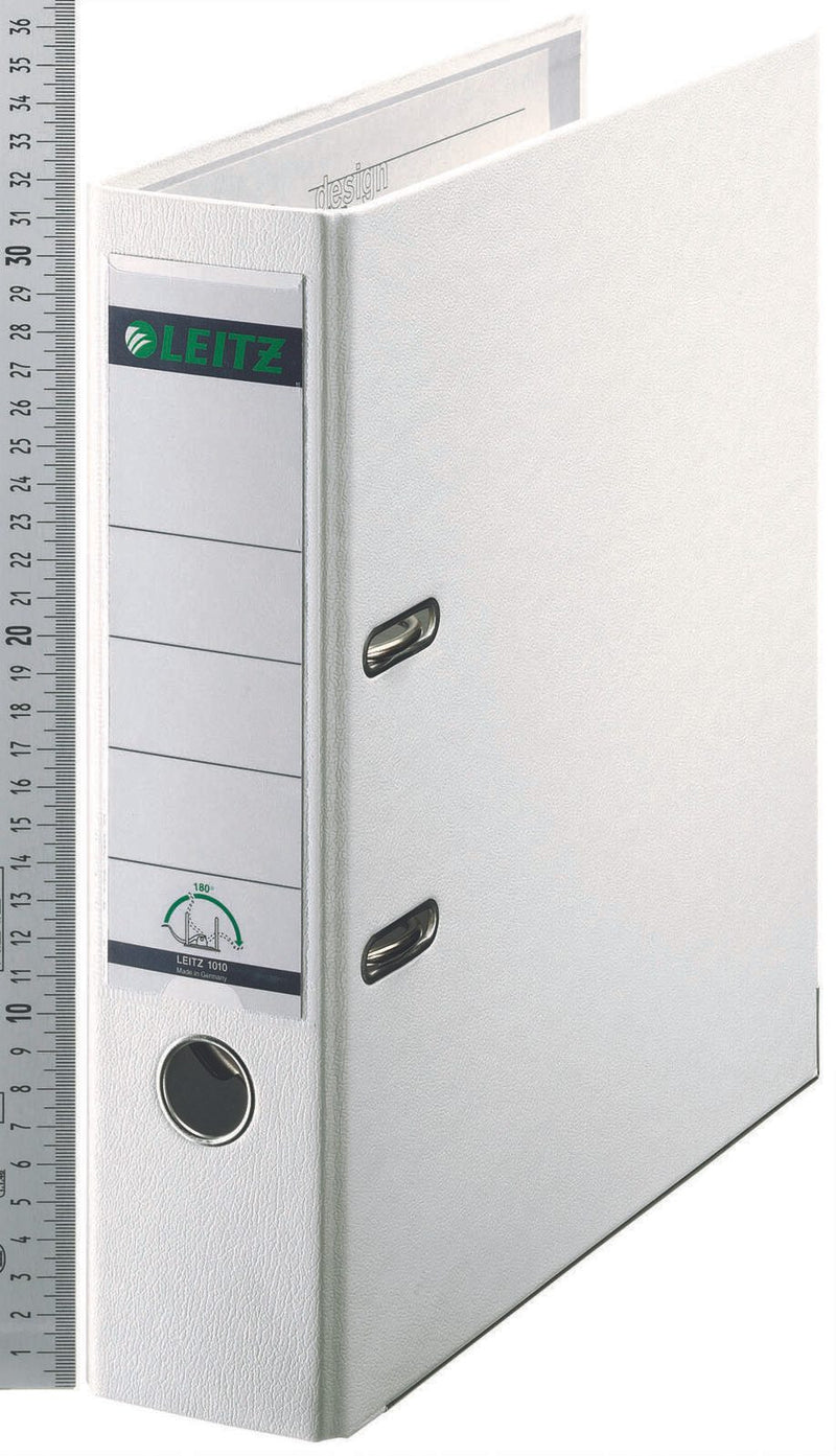 LEITZ Ordner Rückenbreite 8 cm DIN A4 Kunststoff weiß