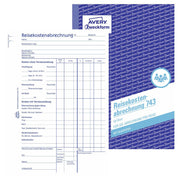 AVERY Zweckform Formularbuch Reisekostenabrechnung pro Reise DIN A5 1x 50 Seiten