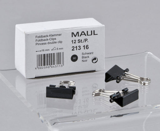 MAUL Foldbackklammern schwarz 1.5 cm