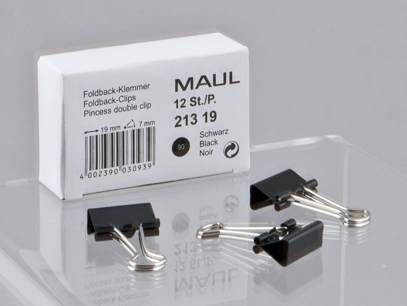 MAUL Foldbackklammern schwarz 1.9 cm