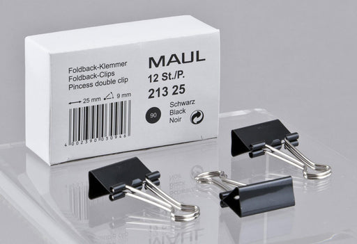 MAUL Foldbackklammern schwarz 2.5 cm