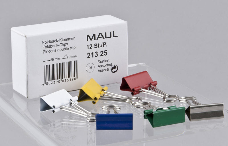 MAUL Foldbackklammern farbsortiert 2.5 cm