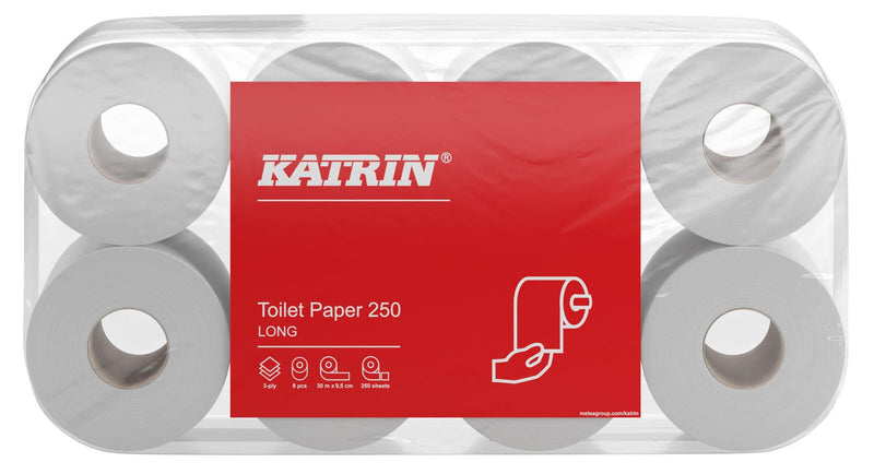 KATRIN Toilettenpapier 250 LONG 3-lagig