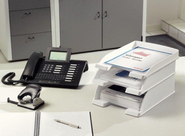 LEITZ Briefablage Plus DIN A4 grau