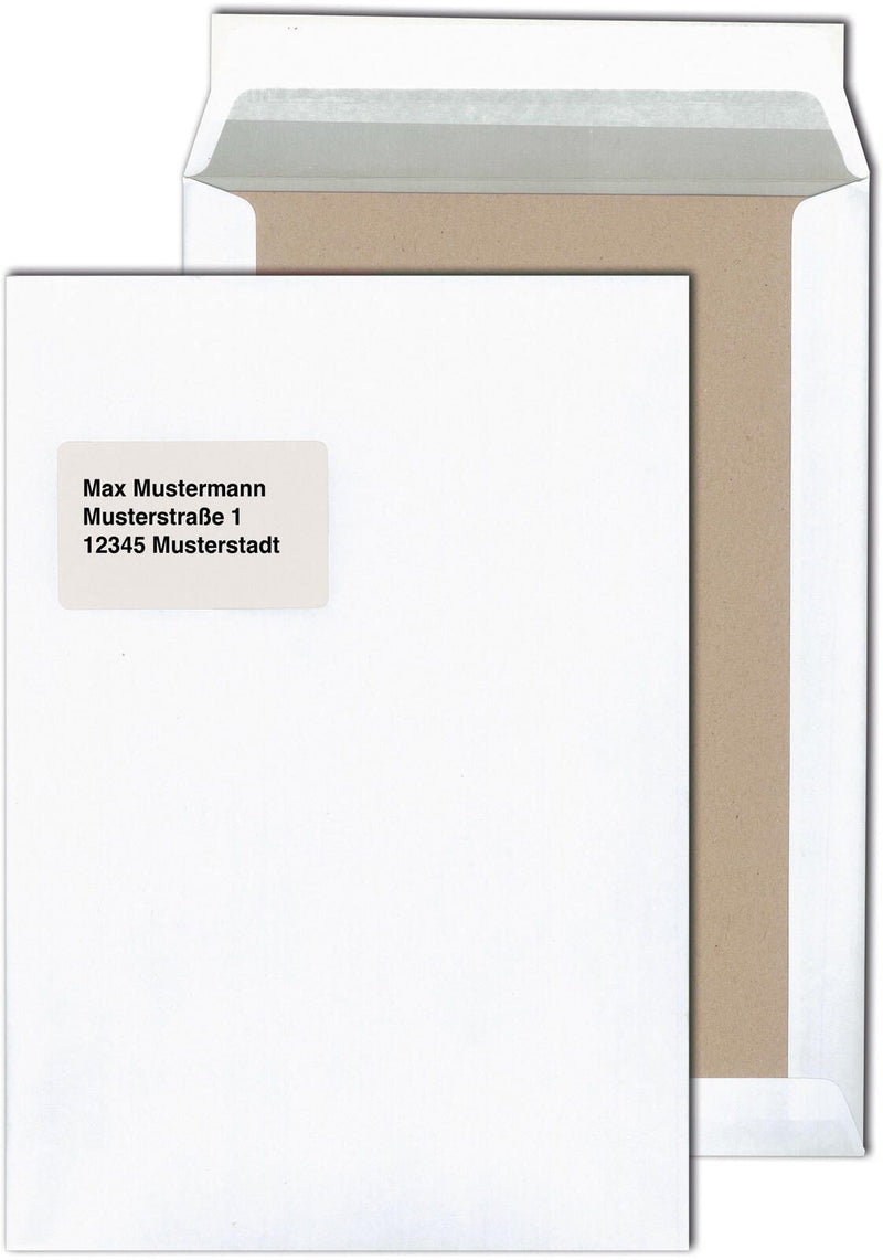 MAILmedia Papprückwandtaschen DIN C4 weiß