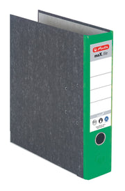 herlitz Ordner Rückenbreite 8 cm DIN A4 Karton rot marmoriert