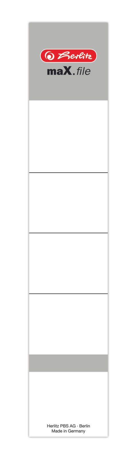 herlitz maX.file Ordneretiketten für 5 cm Rückenbreite 36,0 x 191,0 mm