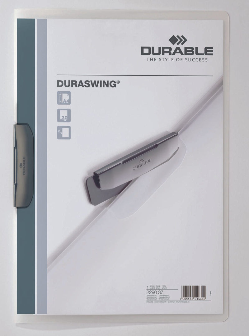 DURABLE Klemmhefter Duraswing DIN A4 graphit