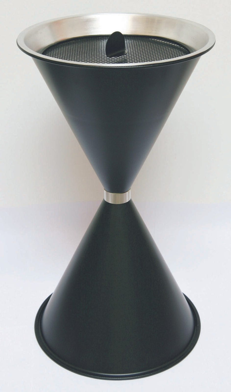 SZ Metall Standaschenbecher schwarz