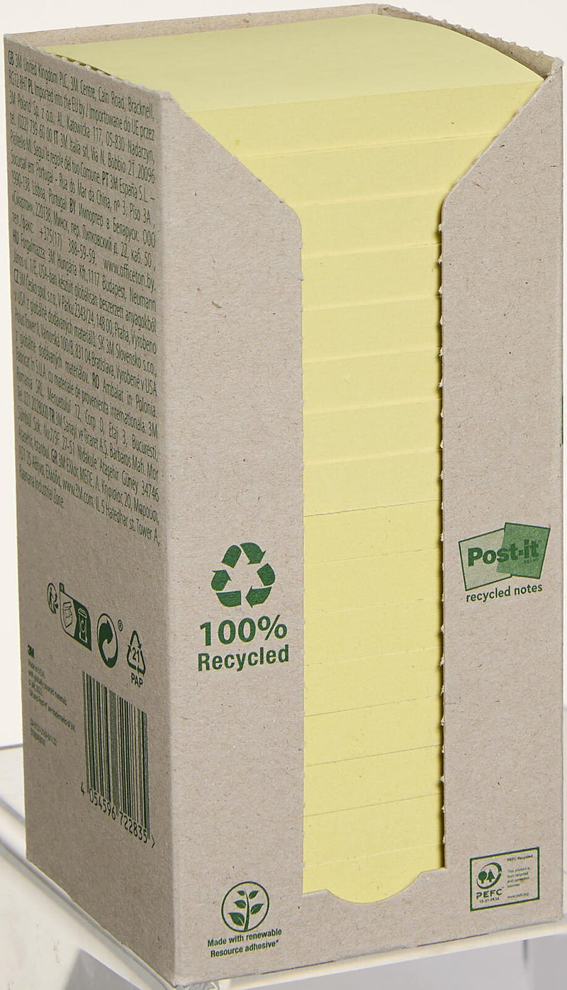 Post-it® Recycling Notes Haftnotizen 7,6 x 7,6 cm