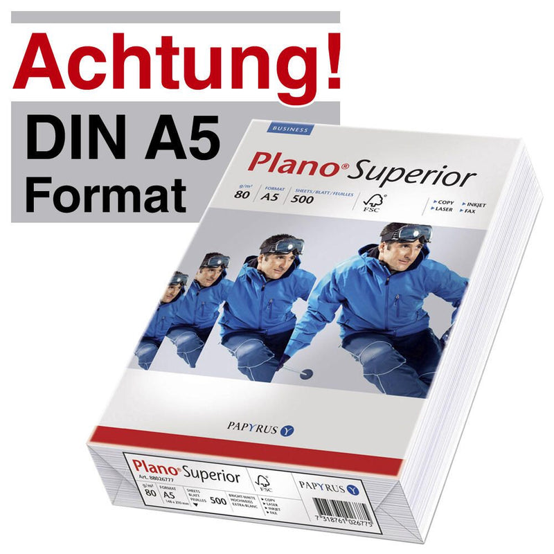 Plano Kopierpapier DIN A5 80 g/m²