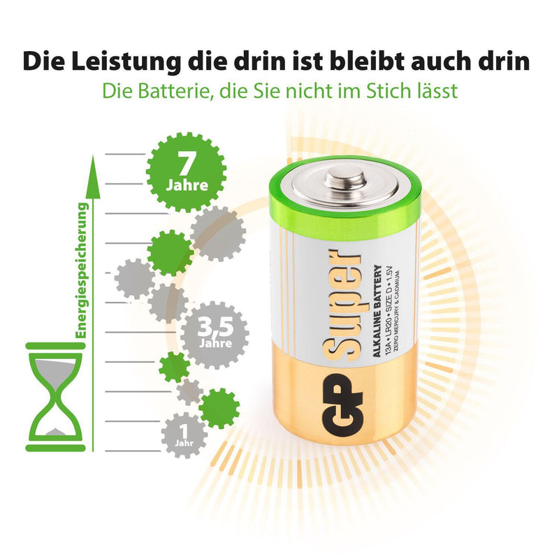 GP Batterien SUPER Mono D 1.5 V