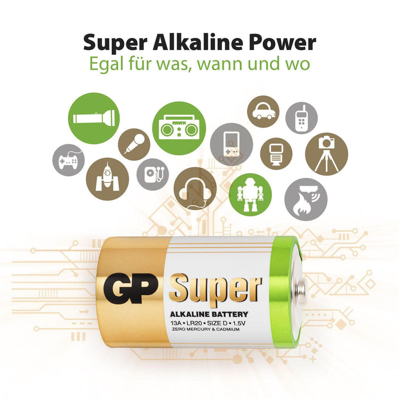 GP Batterien SUPER Mono D 1.5 V
