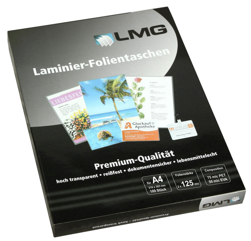 LMG Laminierfolien glänzend 125 mikron A4