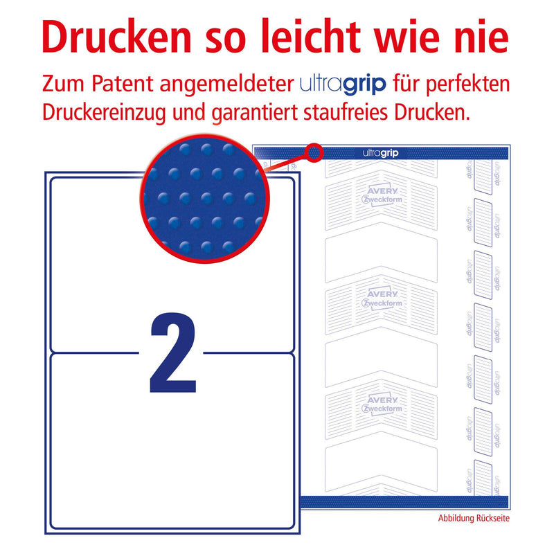 AVERY Zweckform Versandetiketten L7168-100 weiß 199,6 x 143,5 mm