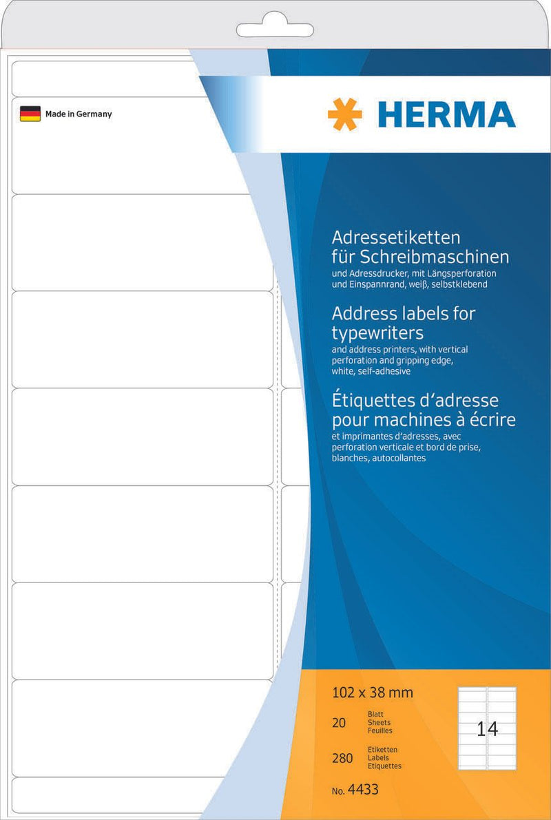 HERMA Adressetiketten 102,0 x 38,0 mm