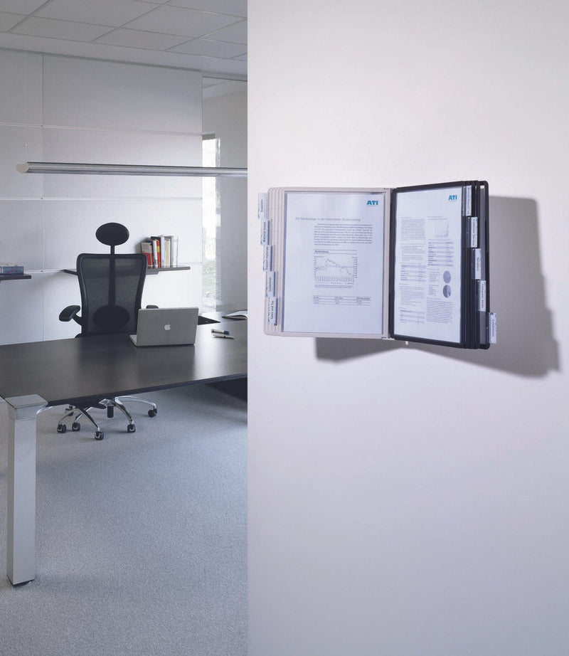 DURABLE SHERPA Display System Wall 10 Sichttafelsystem DIN A4
