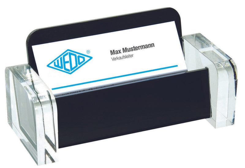 WEDO Visitenkartenhalter glasklar