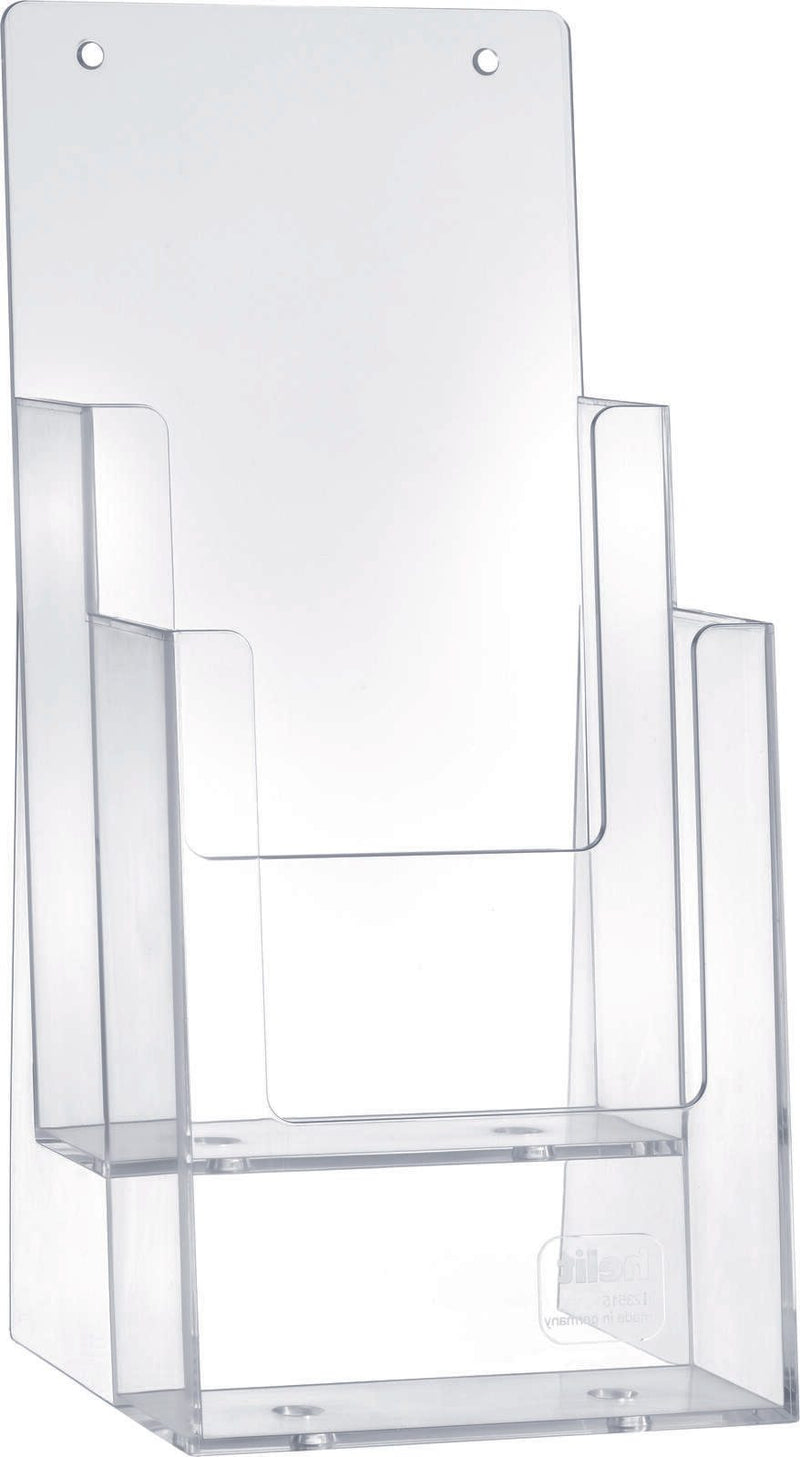 helit Tischprospekthalter 1/3 DIN A4 2-Fach transparent
