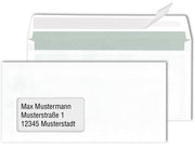 MAILmedia Briefumschläge DIN lang mit Fenster haftklebend