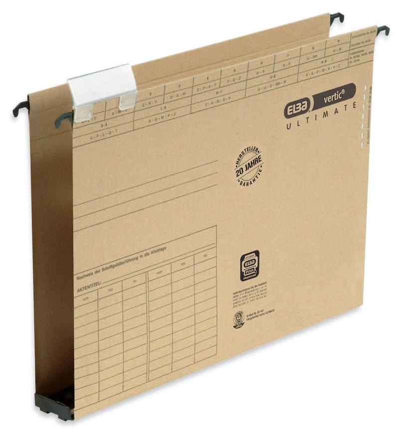 ELBA vertic ULTIMATE Hängesammler DIN A4 4 cm naturbraun