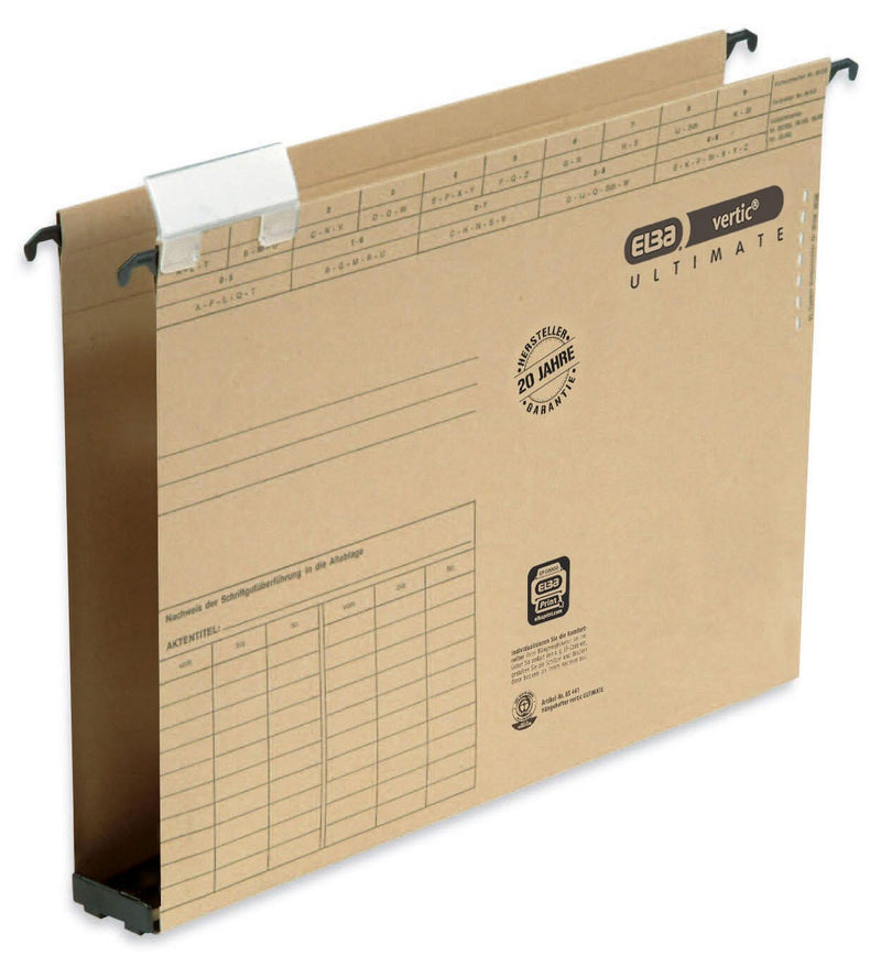 ELBA vertic ULTIMATE Hängesammler DIN A4 4 cm naturbraun