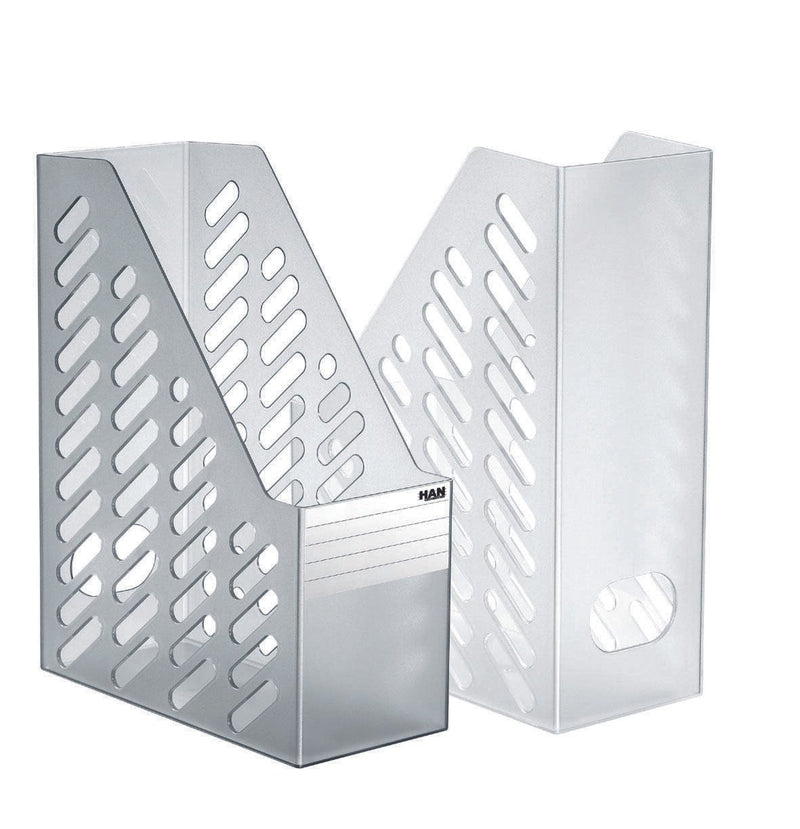 HAN Stehsammler Klassik XXL antistatischer, schwermetallfreier Kunststoff grau-transparent , DIN C4