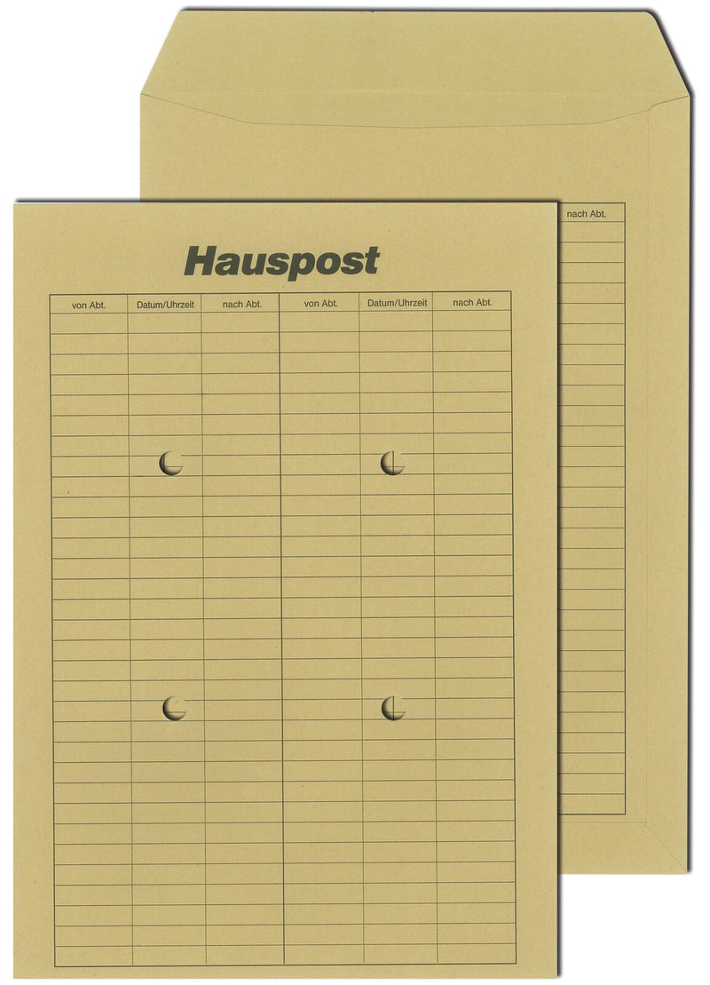 MAILmedia Hauspostversandtaschen DIN C4 braun