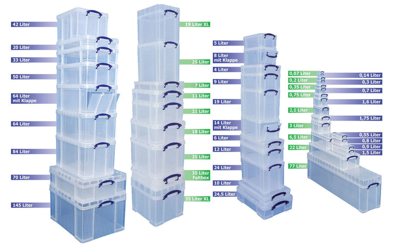 Really Useful Box Aufbewahrungsbox 48,0 l - 60,0 x 40,0 x 31,5 cm transparent