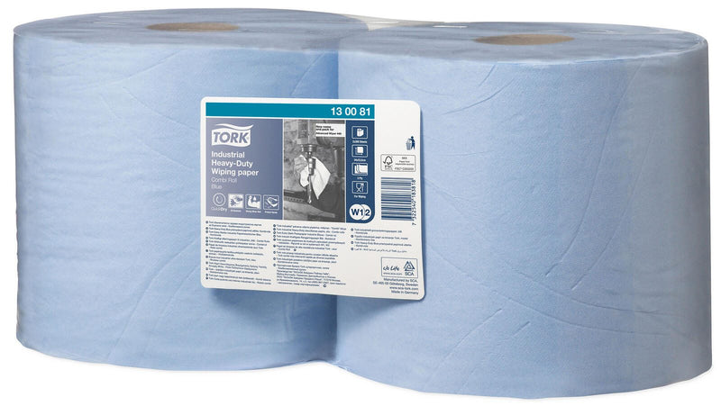 TORK Putztuchrollen 3-lagig blau