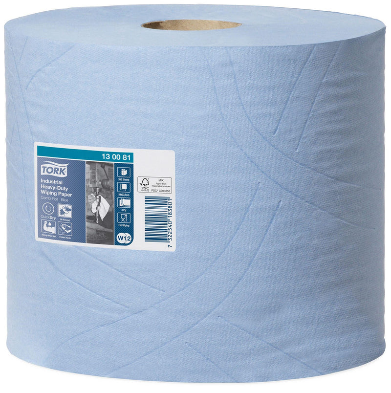 TORK Putztuchrollen 3-lagig blau