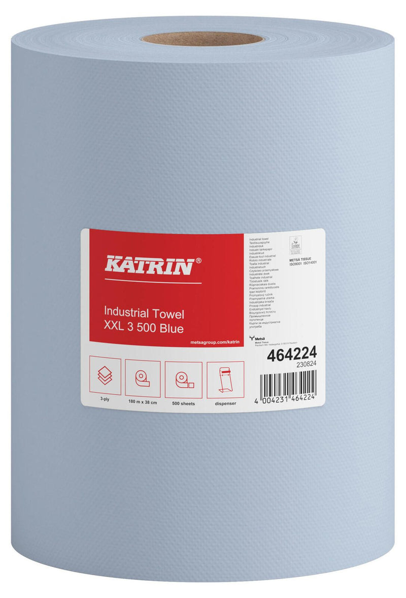 KATRIN Putztuchrollen 3-lagig blau