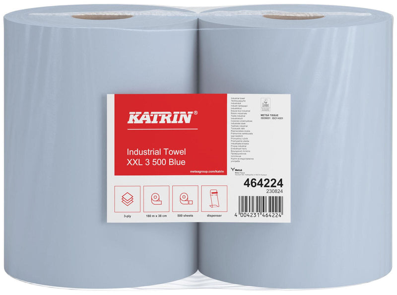 KATRIN Putztuchrollen 3-lagig blau