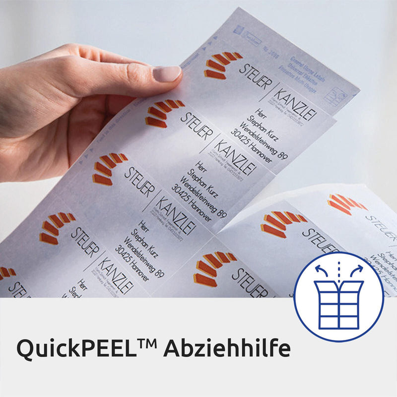 AVERY Zweckform Adressetiketten L7651-25 weiß 38,1 x 21,2 mm