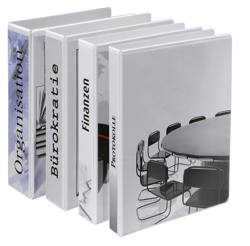 Esselte Präsentationsringbücher 2-Ringe DIN A4 3.8 cm weiß