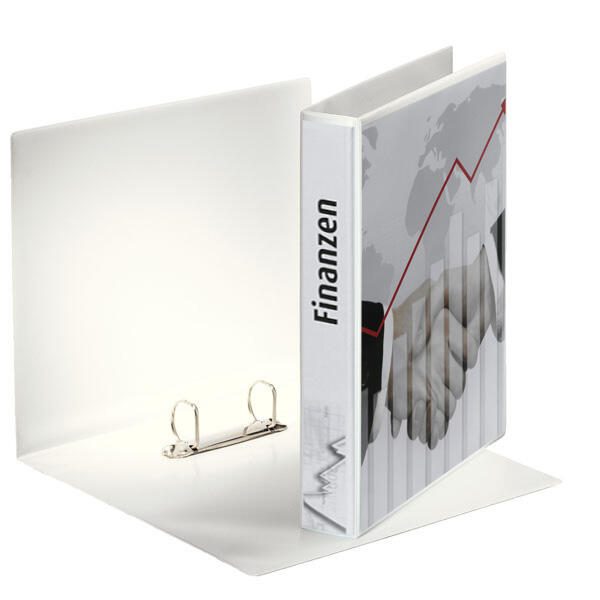 Esselte Präsentationsringbücher 2-Ringe DIN A4 5.1 cm weiß