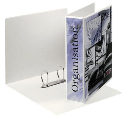 Esselte Präsentationsringbücher 2-Ringe DIN A4 7.7 cm weiß