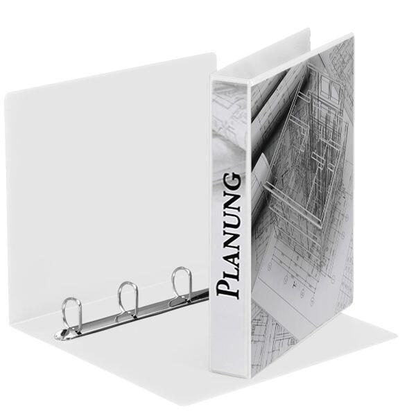 Esselte Präsentationsringbücher 4-Ringe DIN A4 5.1 cm weiß