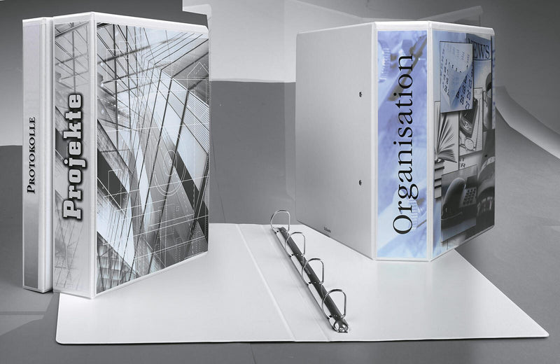 Esselte Präsentationsringbücher 4-Ringe DIN A4 5.1 cm weiß