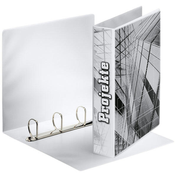Esselte Präsentationsringbücher 4-Ringe DIN A4 6.2 cm weiß
