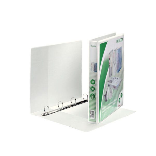 LEITZ Präsentationsringbücher 4-Ringe DIN A4 4.4 cm weiß