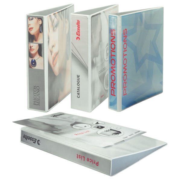 LEITZ Präsentationsringbücher 4-Ringe DIN A4 7.7 cm weiß