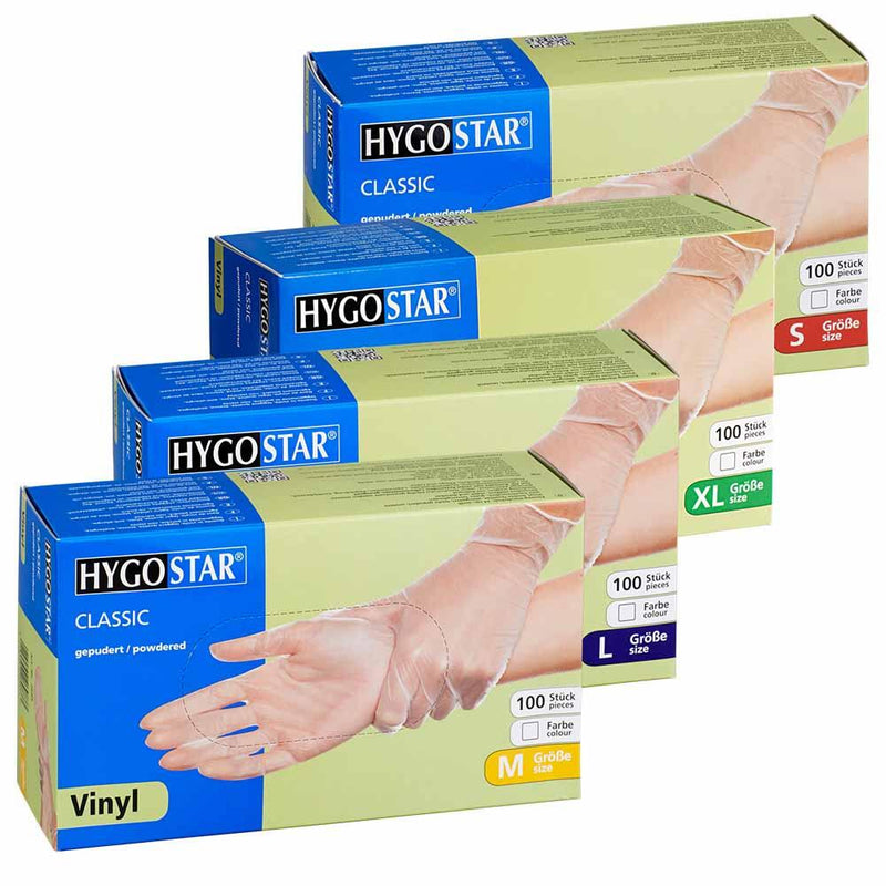 HYGOSTAR Einmalhandschuhe CLASSIC S weiß