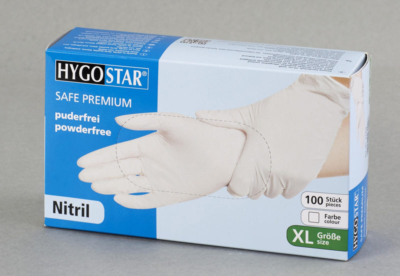HYGOSTAR Einmalhandschuhe SAFE PREMIUM XL weiß