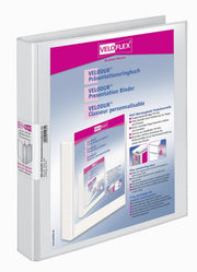 VELOFLEX Präsentationsringbücher 4-Ringe DIN A4 2 cm weiß