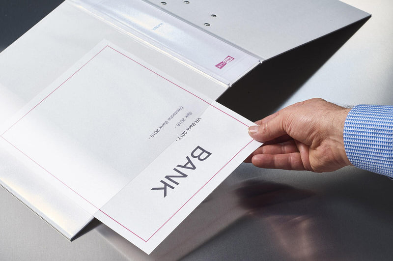 VELOFLEX Präsentationsringbücher 2-Ringe DIN A4 4 cm weiß