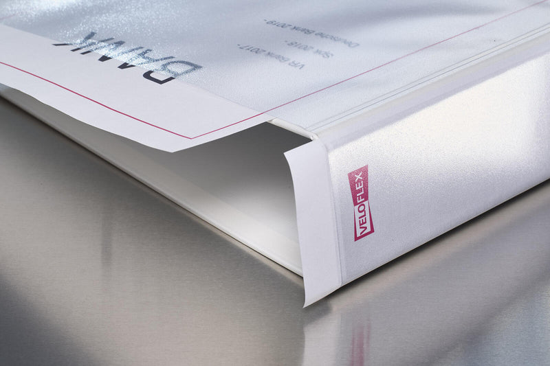 VELOFLEX Präsentationsringbücher 2-Ringe DIN A4 4 cm weiß