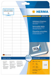 HERMA Etiketten 4210 weiß 38,1 x 12,7 mm