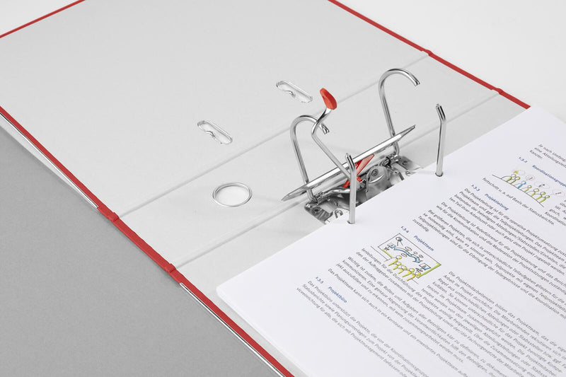 herlitz Ordner Rückenbreite 8 cm DIN A4 Karton rot